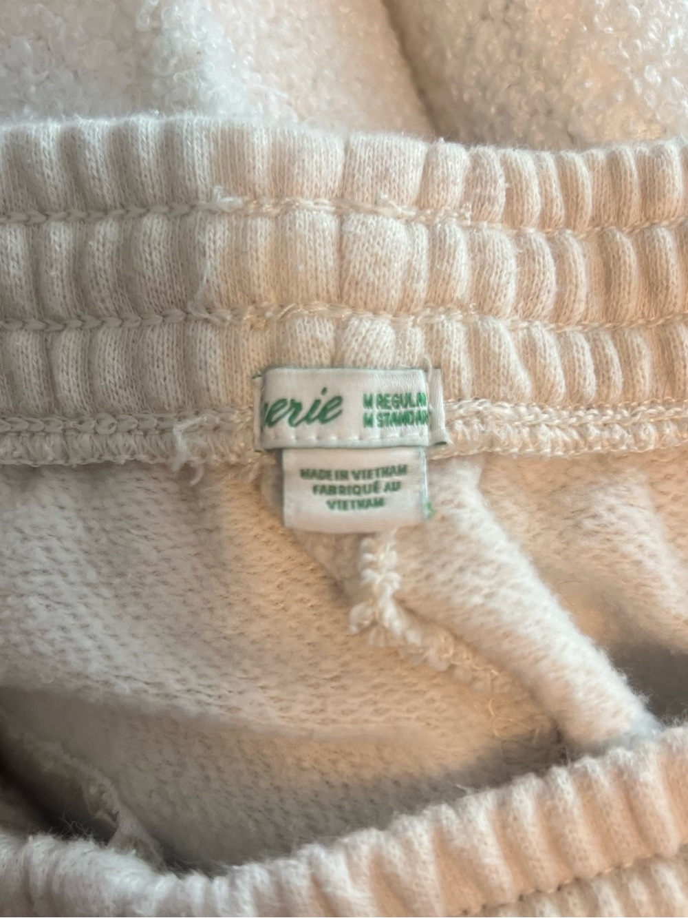 aerie Cream Sweatpants with Colorful 'LOVE' Letter Patches - Picture 12 of 12